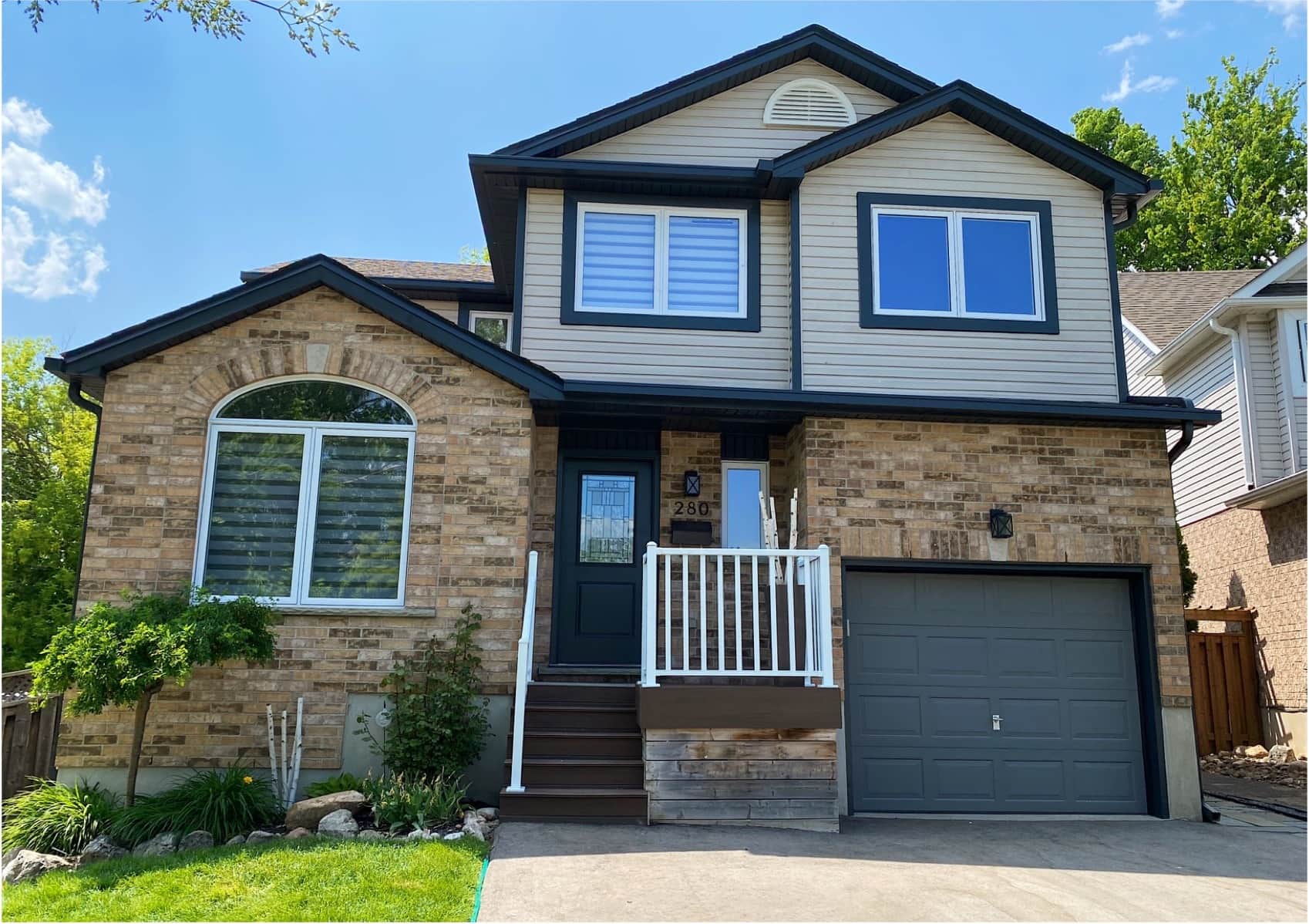 After: completed exterior renovation